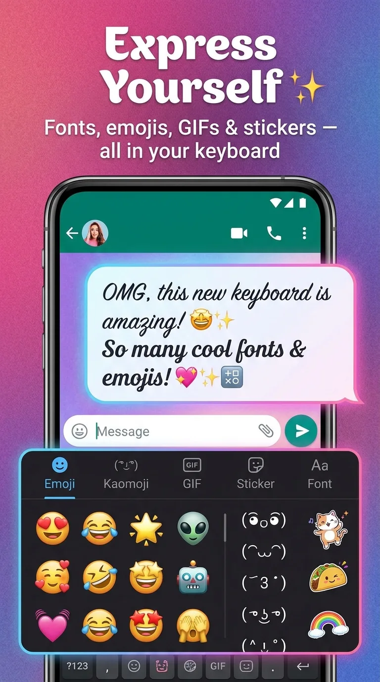 AI Keyboard Themes & Fonts, screen 3