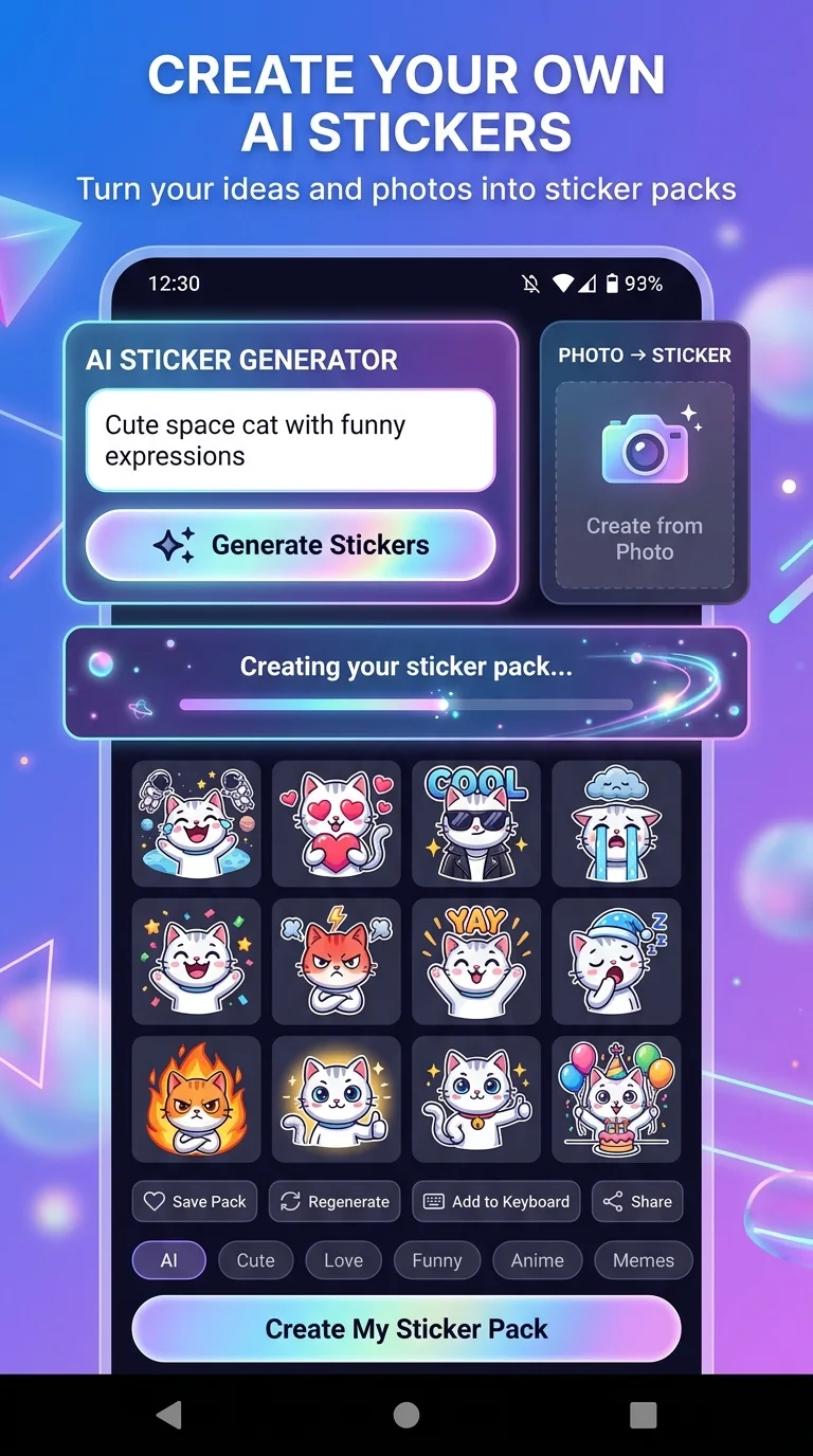 AI Keyboard Themes & Fonts, screen 5