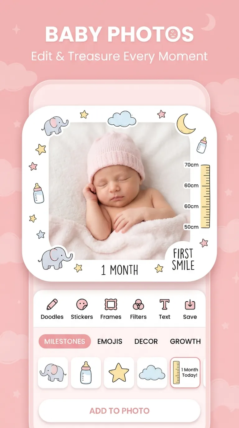 Baby Pics Photo Editor, screen 1