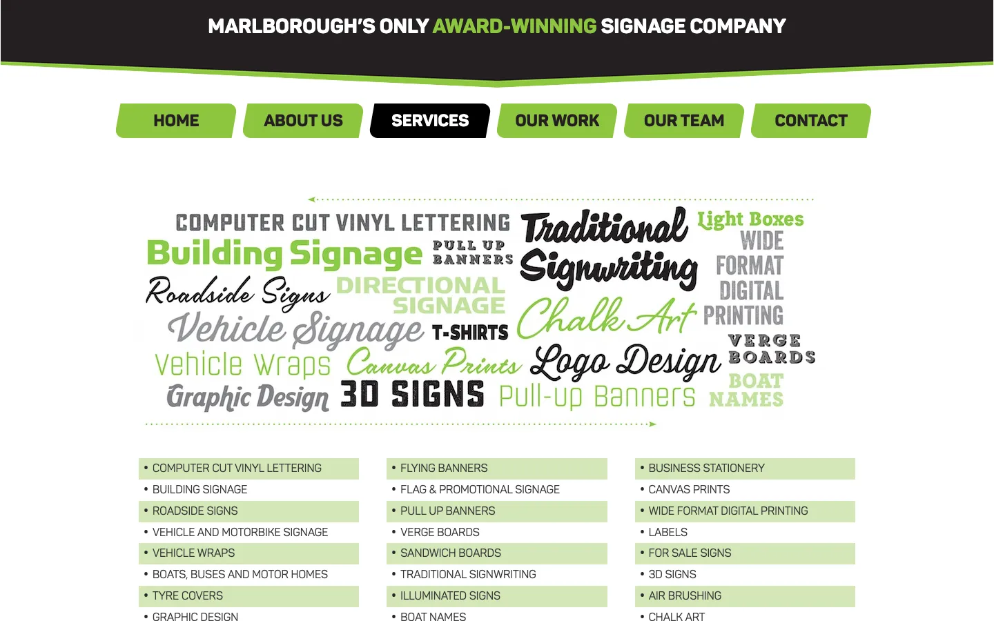 BB Signs: Services