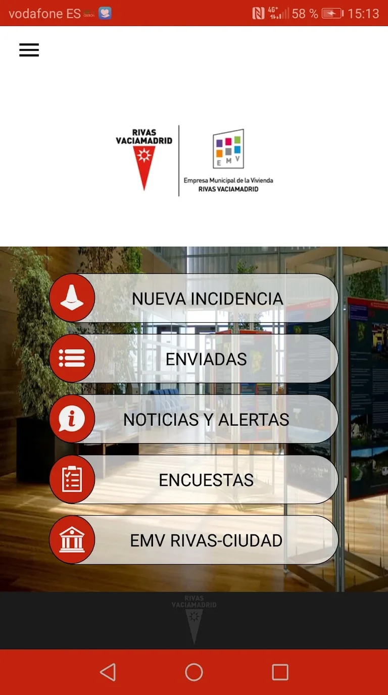 EMV Rivas-Ciudad, screen 1
