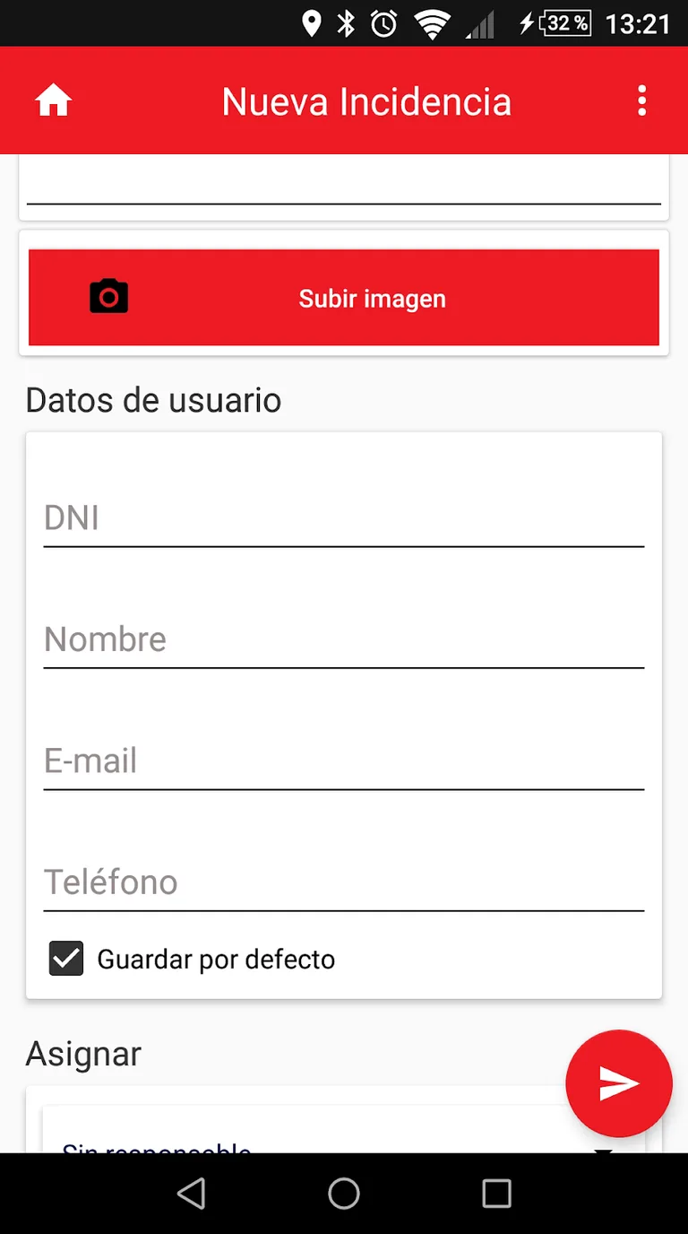 LiVe Gestión de incidencias, screen 7
