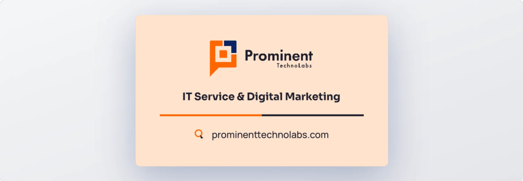 Business card, front