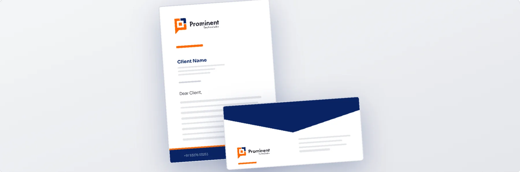 Letterhead and envelope