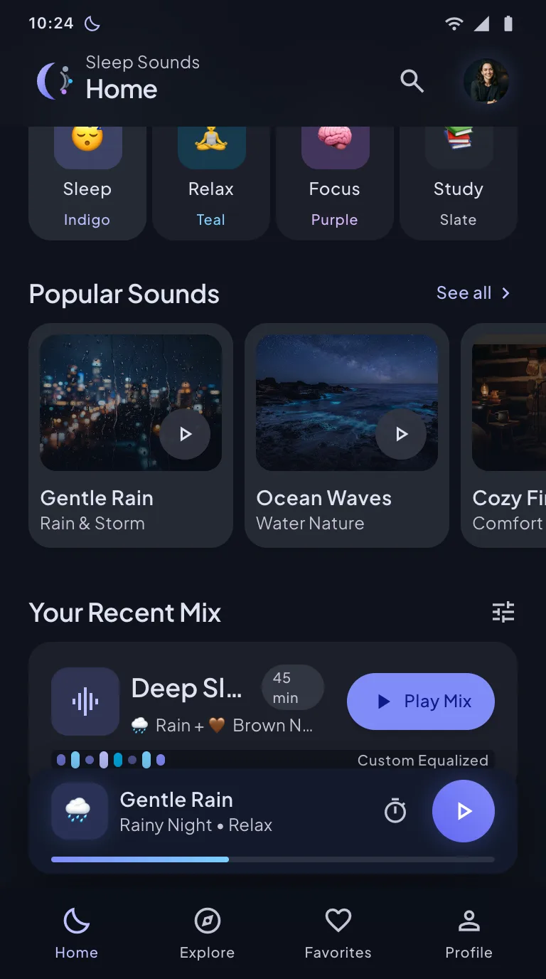 Sleep Sounds: Relax & Focus, screen 2